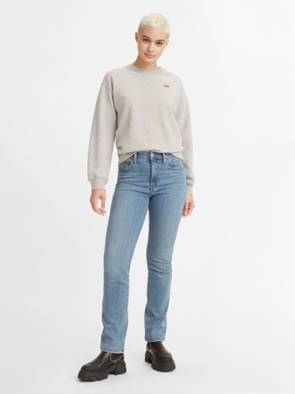 Levi’s Jeans - 724 High Ride Straight Women’s Jeans - Slate Ideal Clean